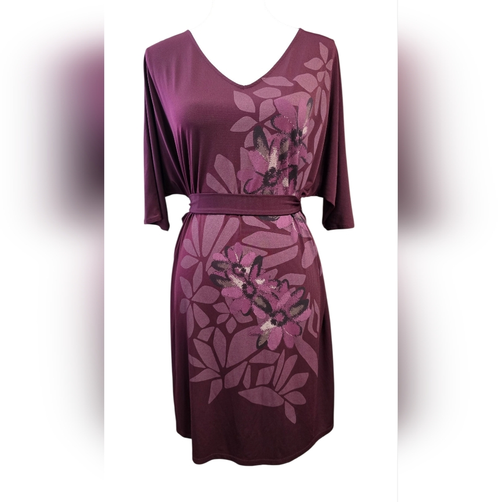 Elle Burgundy Midi Dress